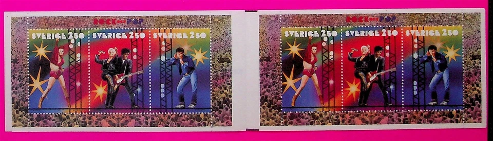 SUECIA Sc 1909a NH FOLLETO DE 1991 - MÚSICA ROCK - Sc$10 - (ZN25) Foto 1 de 1