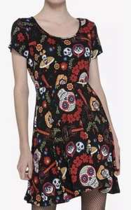 Abito Hot Topic Disney Pixar Coco con schienale in pizzo taglia media nuovo con etichette raro - Foto 1 di 9