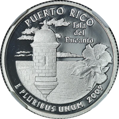 2009-S Washington US Territories Silver Quarter Proof Puerto Rico NGC PF70 UCAM - Image 1 of 4