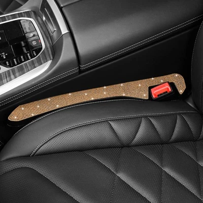 2Pack Sparkly Diamond Car Seat Gap Filler Universal Gap Filler for Car SUV Truck - Image 1 of 4