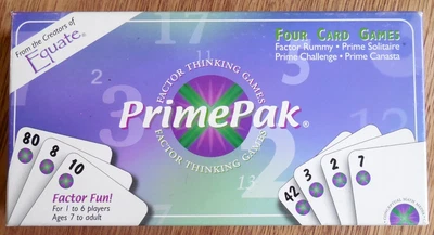 NEW  (from the Creators of Equate) Factor Thinking Games "PrimePak" of 4 Games - Image 1 of 4