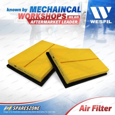 2 x Wesfil Air Filters for Lexus LS460 USF40R LS600h UVF 45R 46R 4.6L 5.0L 07-18 - image 1 of 2