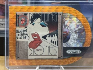 Hampton Coliseum 2025 Rolling Stones Prizm Album Diecut Orange Wave Prizm /199 - Picture 1 of 3