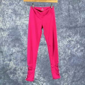 Girls 90 Degree Medium Size 10 Leggings Hot Pink - Picture 1 of 4