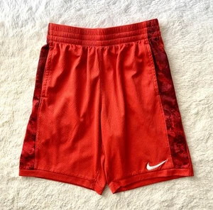 Nike Kids Boys L ( 10-13 ) Dri-Fit Printed Trophy Shorts Red - Picture 1 of 9