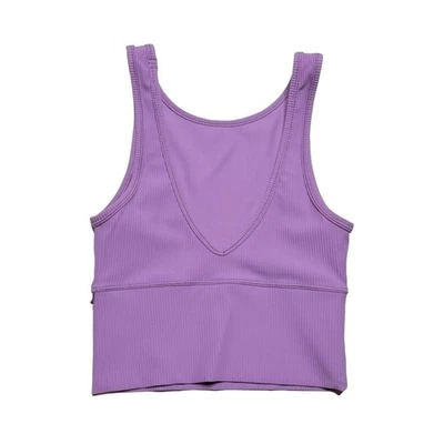 Lululemon Power Pivot Tank Top Ribbed Wisteria Purple - Image 1 of 4