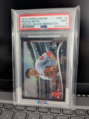 2014 TOPPS CHROME UPDATE #MB-46 BLACK 09/99 MOOKIE BETTS PSA 9 - Image 1 of 3