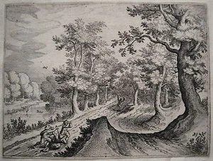 Matthäus Merian seltener Kupferstich Mord Mörder Aartal 1620 Jugendwerk - Picture 1 of 1