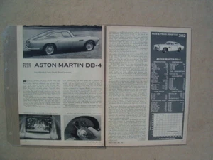 1959 ASTON MARTIN DB-4 ORIGINAL ARTICLE - Imagen 1 de 2