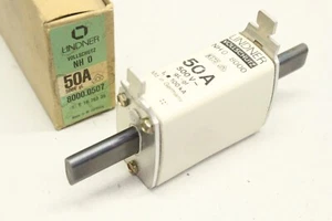 1x LINDER  Sicherungseinsatz VOLLSCHUTZ 50A 500V 100kA 8000.0507 OVP NH0 - Bild 1 von 1