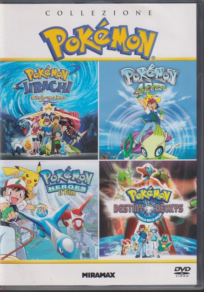 Collezione Pokemon DVD 4 FILM M02236 - Immagine 1 di 1