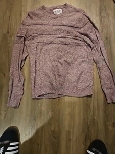 Original Penguin By Munsingwear Sweater MEN L Burgundy Red Crew Neck - Picture 1 of 5