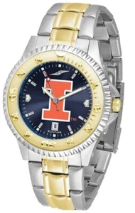 Sun Time Men's Collegiate Competitor Elite Watch Two Tone Gold (Pick Your Team) - Picture 1 of 81