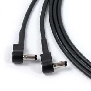 2.1mm Dc Stecker zu Abgewinkelt Strom Kabel für 9V Oder 12V Gitarre Board - Picture 1 of 6