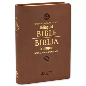Bíblia Bilíngue Inglês/Português - English/Portuguese Bilingual Bible ESV/NAA - Picture 1 of 4