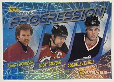 2000-01 Topps Stars Progression- Robinson / Scott Stevens / Rostislav Klesla #P7 - Image 1 of 2