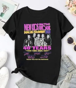 Vintage Nkotb 40 Years T-Shirt, New Kids On The Block The Magic Summer Tour 2024 - Picture 1 of 3