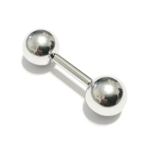 316L Surgical Steel 14, 12, 10, 8 & 6g 1/2" 10mm Ball FRENUM BARBELL. - Picture 1 of 10