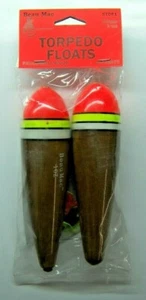 Beau-Mac 1 Oz Inline Slider Drift Floats Double Pack Bobbers Paulownia Wood NEW - Picture 1 of 3