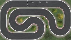 Pequeño circuito para Turbo Racing o Nano 1:76 200cm x 115cm con pistas - Imagen 1 de 3