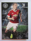 Bastian Schweinsteiger Manchester United AK # RAR # offizielle Autogrammkarte