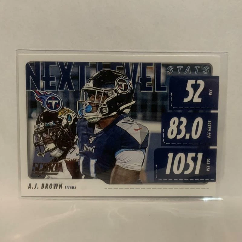 NLS-AB A.J. Brown Game Face Tennessee Titans 2020 Score Football Card LV - Image 1 of 2