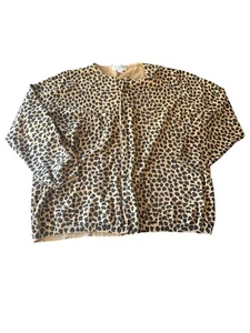 Casual Corner Annex Leopard Print Sweater 3X Womens Acrylic & Cotton Blend - Picture 1 of 4