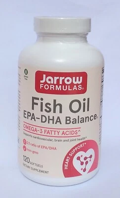 Jarrow Formulas EPA-DHA Balance, 120 Softgels - Imagem 1 de 3