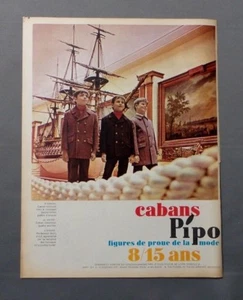 PUB PUBLICITE ANCIENNE ADVERT CLIPPING 260917 / CABAN PIPO LA MODE DES 8/15 ANS - Picture 1 of 1