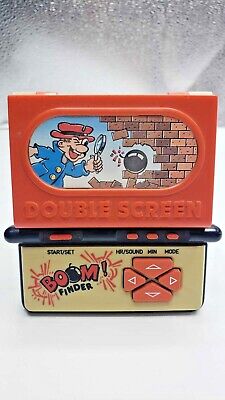BOOM FINDER 1987 Handheld Double Screen LCD Video Game TESTED & WORKING !!