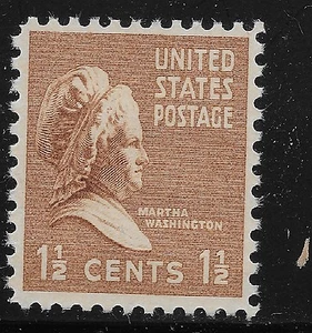 US Scott #805, Single 1938 Martha Washington 1.5c FVF MNH - Picture 1 of 1