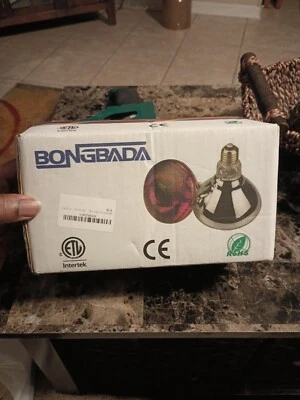 Heat Lamp Bulb R40 120V 250 Watt 2x Pack Painted Red Infrared Glass Lamp Bulb - Image 1 of 3