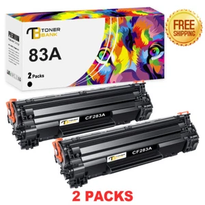 2PK CF283A Black Toner Compatible With HP 83A LaserJet Pro M127fn M127fw M125nw - Picture 1 of 11