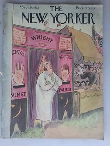The New Yorker Magazine - September 14, 1935 At Carnival Fortune Teller - Picture 1 of 2