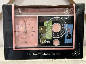 2002 Mattel Barbie Nostalgic AM/FM Vintage Replica Clock Radio New Old Stock HTF - Picture 1 of 13