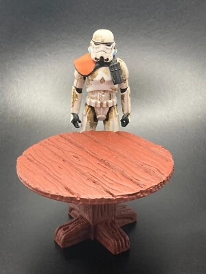 MESA DE MADERA MEDIEVAL PERSONALIZADA PARA DIORAMA FIGURA GI JOE STAR WARS 3.75" 1/18 (B02) Foto 1 de 3
