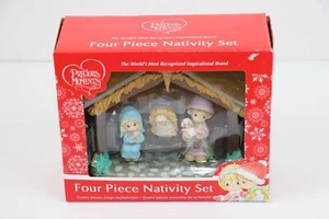 Precious Moments Four Piece Nativity Christmas Set New Inspirational Brand Figs - Picture 1 of 6