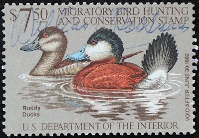 U.S. Used Stamp Scott #RW48 $7.50 Federal Duck Hunting. Very Fine. Choice! - Image 1 of 2