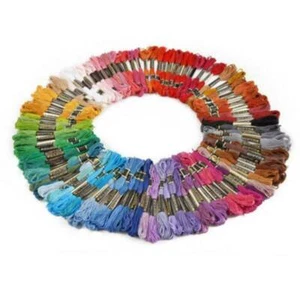 100PCS Hohe Qualität Stickgarn 8m 6-fädig Multicolor Bunt DIY Mehrfarbig Set - Bild 1 von 12