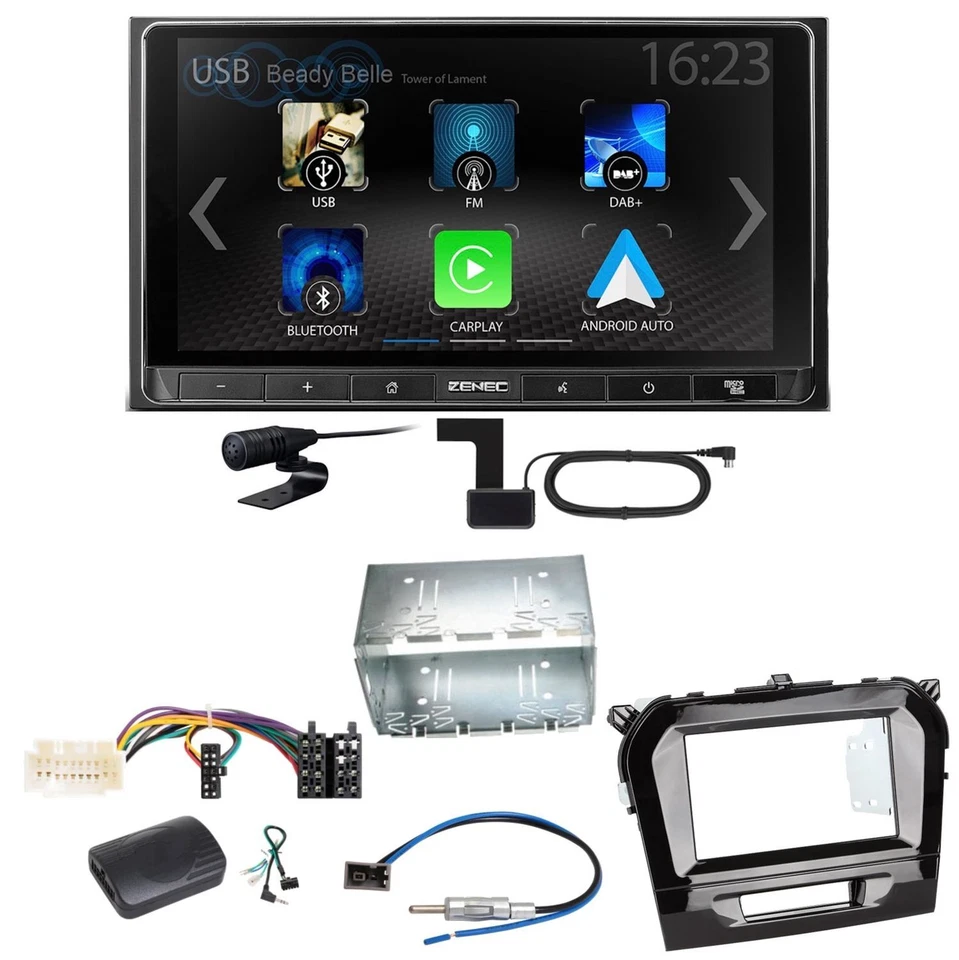 ZENEC Z-N538 Android Auto CarPlay DAB+ Einbauset für Suzuki Vitara LY - Bild 1 von 1
