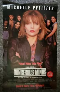 Póster de video Dangerous Minds 1995 Michelle Pfeiffer Dzundza Courtney B Vance - Imagen 1 de 1
