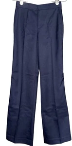 Club Monaco Women's Wide Leg Dress Tailored Pants Blue Size 00 26x32 $229 NEW - Picture 1 of 9