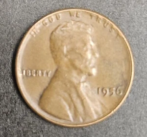 1956 Rare L-Error, No Mint Mark Wheat Penny - Picture 1 of 4
