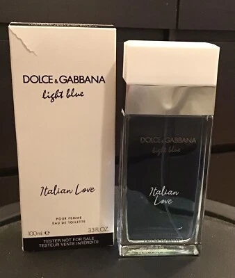 ¡Raro!  DOLCE GABBANA AZUL CLARO ITALIANO LOVE para mujer 3,3 oz 100 ml EDT Foto 1 de 2