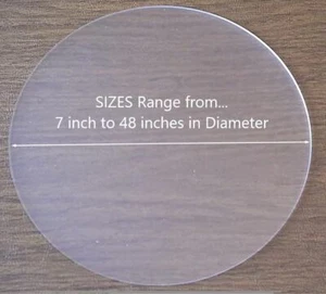 UN disque rond blanc acrylique dépoli découpé au laser : 1/8 pouce (3 mm) d'épaisseur - Photo 1 sur 8