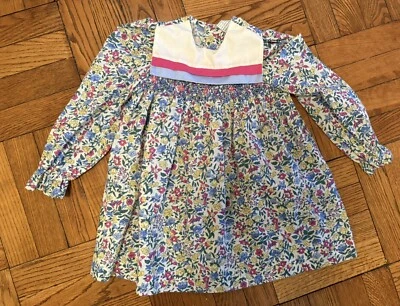 Vestido De Colección Polly Flinders Calado Niñas Talla 4 4T Rosa Azul Blanco Foto 1 de 4