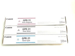 New sealed Canon GPR-31 Toner Cartridge (OEM) Black Cyan Magenta - Picture 1 of 4