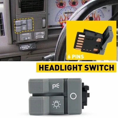 New Headlight Dome Light & Dimmer Switch Control For 1988-1994 GMC Chevy Truck Foto 1 de 4