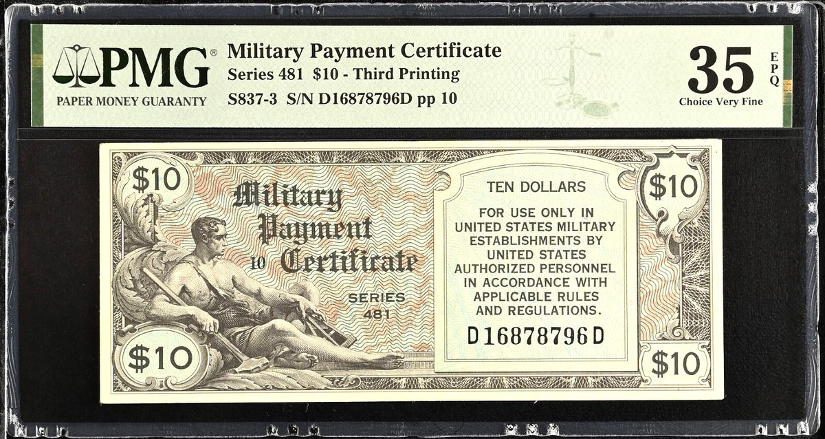 $10 US Military Payment Certificates for sale | eBay