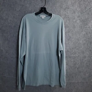 Zegna Sport Crewneck Pullover Sweatshirt Herren Langarm XL Blau Freizeit Einfarbig - Bild 1 von 20